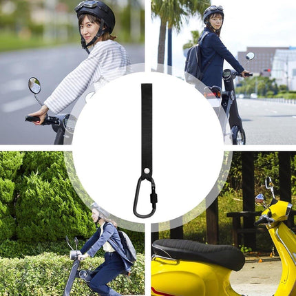 Stroller Hook - 10 Pieces - Bicycle Hook - Stroller Bag Hook - With Carabiner - Extra Sturdy - Bag Hook - Shopping Hook - Universal Hook - Buggy Hook - Diaper Bag Hook - Suitable For Bicycles, Electric Bikes, Strollers - 5 Colors.