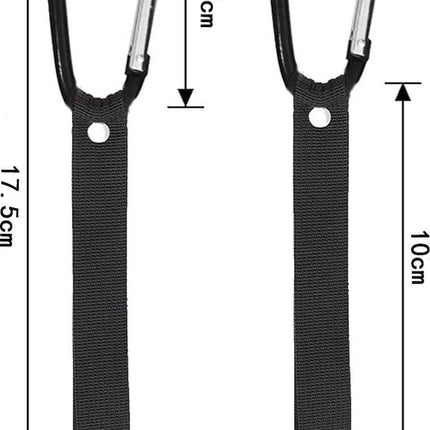 Stroller Hook - 10 Pieces - Bicycle Hook - Stroller Bag Hook - With Carabiner - Extra Sturdy - Bag Hook - Shopping Hook - Universal Hook - Buggy Hook - Diaper Bag Hook - Suitable For Bicycles, Electric Bikes, Strollers - 5 Colors.