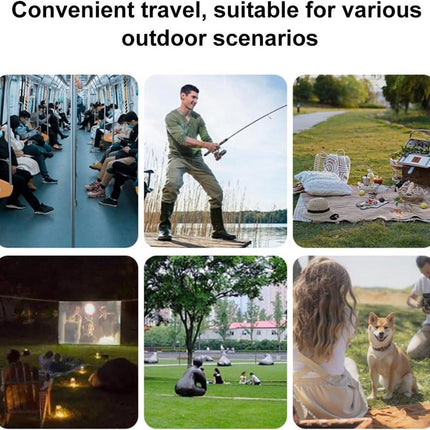 Camping Chair - Beach Chair - Fishing Chair - Folding Chair - Travel Stool - Mini Pocket Stool - Camping Chair - Garden Chair - Foldable Picnic Chair - Portable - Fits in Pocket - Up to 100kg - Foldable - Lightweight - Includes Carrying Bag - Black.