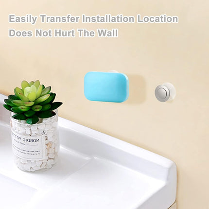 Soap Holder - With Suction Cups - Stainless Steel - Self-Adhesive Soap Dish - Soap Box - Soap Box - Small Wall Mount Soap Dish - Hanging Soap Holder - Multifunctional Storage Rack - Shower - Kitchen - Bathroom Accessories - No Drilling Required - Strong A.