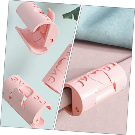 Duvet Clips - 12 Pieces - Sturdy Duvet Clips - Duvet Clips - Duvet Clamps - Duvet Pegs - Clip Duvet Cover - Prevents Your Duvet from Shifting - Clamps - Pink.