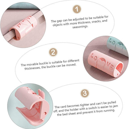 Duvet Clips - 12 Pieces - Sturdy Duvet Clips - Duvet Clips - Duvet Clamps - Duvet Pegs - Clip Duvet Cover - Prevents Your Duvet from Shifting - Clamps - Pink.
