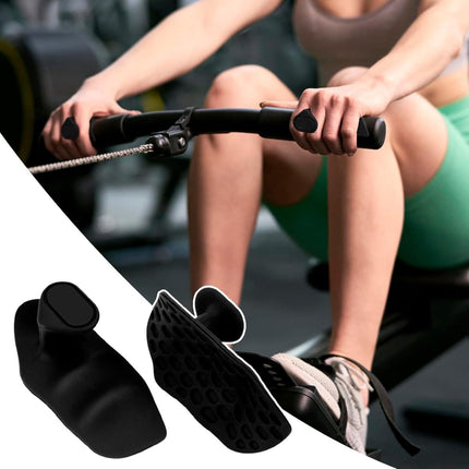 Fitness Strength Training Grips - Rubber Gym Weightlifting Non-Slip Exercise Grips - Breaking Limits Power Grips - Deadlift Straps - Lift Straps - Strength Training - Fingerless Weightlifting Grips - Anti-slip Palm Protectors - 2 Pieces - Black.