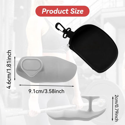 Fitness Strength Training Grips - Rubber Gym Weightlifting Non-Slip Exercise Grips - Breaking Limits Power Grips - Deadlift Straps - Lift Straps - Strength Training - Fingerless Weightlifting Grips - Anti-slip Palm Protectors - 2 Pieces - Black.