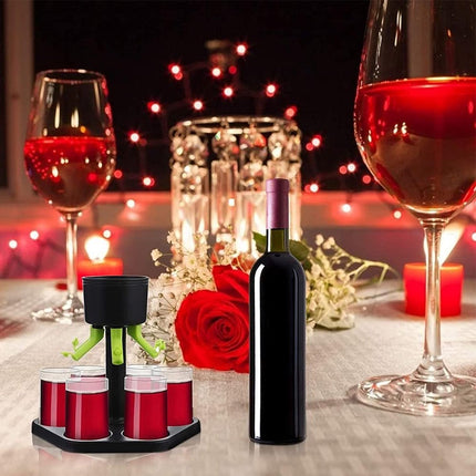 Shot Fountain - Shot Dispenser - Drink Dispenser - Shot Dispenser - Alcohol Dispenser - Shot Glasses - Drinks - Game - Party - For 6 Shot Glasses - For 6 People New Year New Year's Party Drinking Games - For Cocktail Party, Drinking Games.