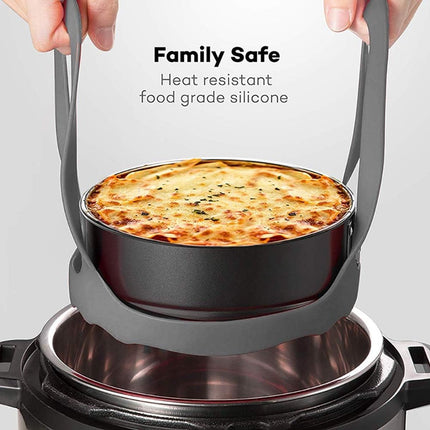 Egg poacher - Poached egg maker - Silicone egg cooker rack - Poached egg maker - Silicone Steamer Basket - multifunctional - BPA-free - grey.