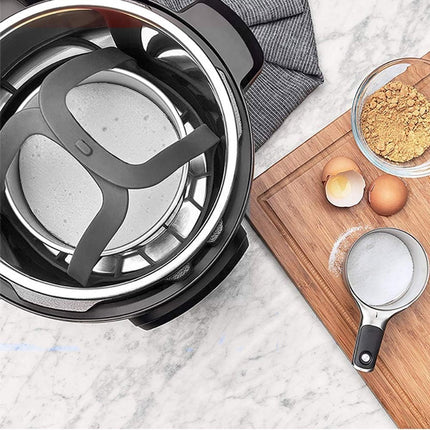 Egg poacher - Poached egg maker - Silicone egg cooker rack - Poached egg maker - Silicone Steamer Basket - multifunctional - BPA-free - grey.