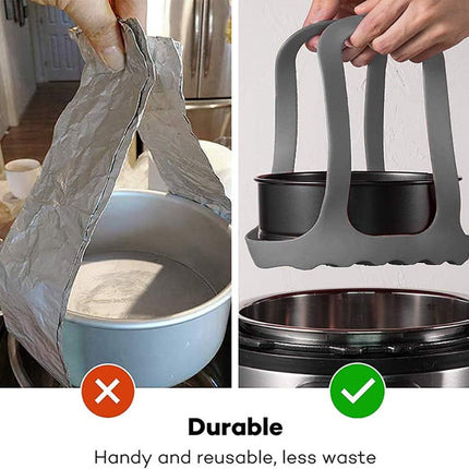 Egg poacher - Poached egg maker - Silicone egg cooker rack - Poached egg maker - Silicone Steamer Basket - multifunctional - BPA-free - grey.