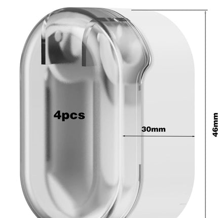 Toothbrush Holder - 4 Pieces - Electric Toothbrush Holder - Toothbrush Holder - Universal - No Drilling Required - Wall-Mounted - Brush Head Holder - Self-Adhesive Hanging Holder - Toothbrush Holder - Suitable for All Toothbrushes - White.