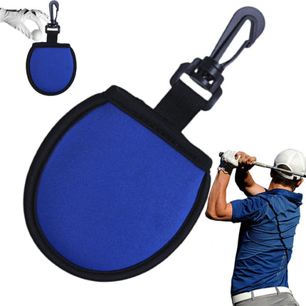 Golf Bag - Bag For Golf Balls - Golf Bag Storage Bag - Pocket-Sized Golf Ball Cleaner - Waist Bag For Golfers - With Hooks - For Golf Balls - For Water Bottle And Towel Holder - Blue.
