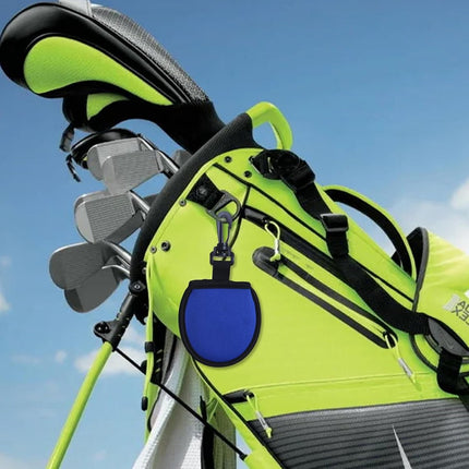 Golf Bag - Bag For Golf Balls - Golf Bag Storage Bag - Pocket-Sized Golf Ball Cleaner - Waist Bag For Golfers - With Hooks - For Golf Balls - For Water Bottle And Towel Holder - Blue.