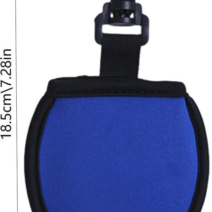 Golf Bag - Bag For Golf Balls - Golf Bag Storage Bag - Pocket-Sized Golf Ball Cleaner - Waist Bag For Golfers - With Hooks - For Golf Balls - For Water Bottle And Towel Holder - Blue.