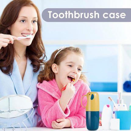 Travel Case - Toothbrush Holder - Toothbrush - Travel Case - Bathroom Accessories - Toothbrush Holder - Easily Portable - Toothbrush Travel Case - Toothbrush Cover - Toothbrush Storage - For Camping/Business Trips/School/Home.