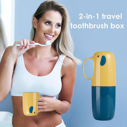 Travel Case - Toothbrush Holder - Toothbrush - Travel Case - Bathroom Accessories - Toothbrush Holder - Easily Portable - Toothbrush Travel Case - Toothbrush Cover - Toothbrush Storage - For Camping/Business Trips/School/Home.