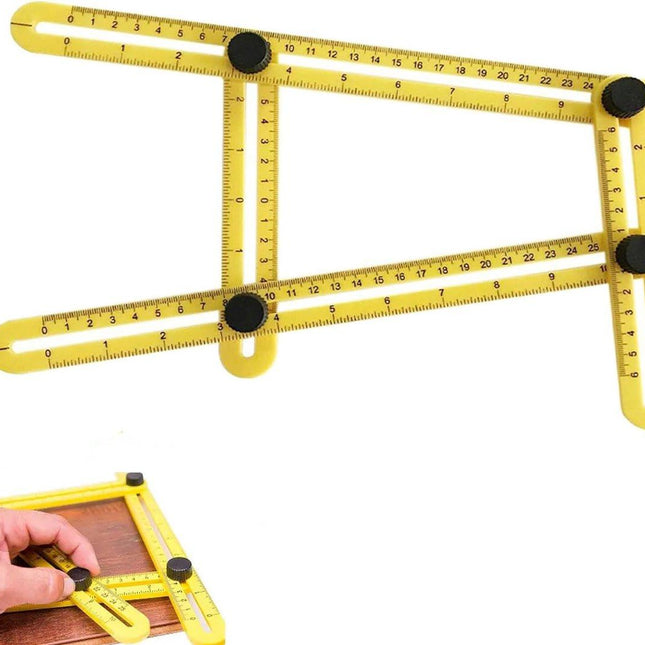 Angle Ruler - Quadrilateral Measuring Instrument - Multi-Angle Ruler - Folding Ruler - Multi Angle Angle Meter - Multi-Angle Ruler - Folding Ruler Measuring Ruler - Multi-Angle Measuring Ruler - Multi-Angle Measuring Ruler - Multifunctional - Universal An.