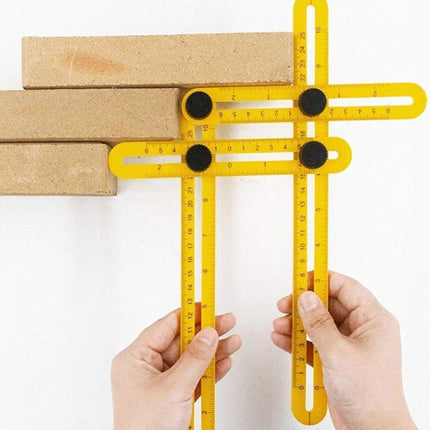 Angle Ruler - Quadrilateral Measuring Instrument - Multi-Angle Ruler - Folding Ruler - Multi Angle Angle Meter - Multi-Angle Ruler - Folding Ruler Measuring Ruler - Multi-Angle Measuring Ruler - Multi-Angle Measuring Ruler - Multifunctional - Universal An.