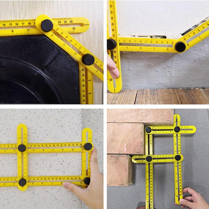 Angle Ruler - Quadrilateral Measuring Instrument - Multi-Angle Ruler - Folding Ruler - Multi Angle Angle Meter - Multi-Angle Ruler - Folding Ruler Measuring Ruler - Multi-Angle Measuring Ruler - Multi-Angle Measuring Ruler - Multifunctional - Universal An.
