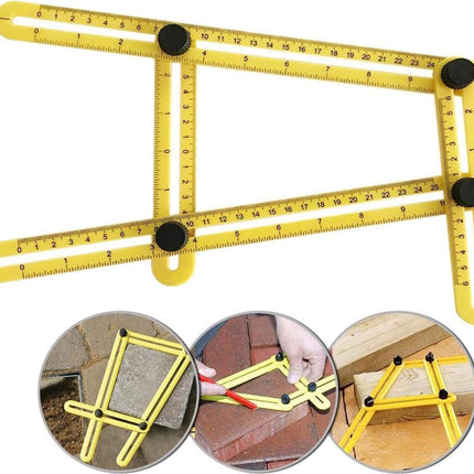 Angle Ruler - Quadrilateral Measuring Instrument - Multi-Angle Ruler - Folding Ruler - Multi Angle Angle Meter - Multi-Angle Ruler - Folding Ruler Measuring Ruler - Multi-Angle Measuring Ruler - Multi-Angle Measuring Ruler - Multifunctional - Universal An.