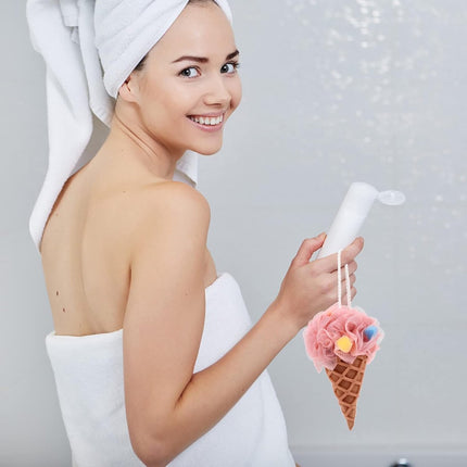 Bath Sponge - Shower Sponge - 3 Pieces - Shower Puff - Bath Sponge - Massage Sponge - Scrubbing Sponge - Bath Sponges - Soft Sponge - Bathroom - Bathroom Accessories - Shower - Reusable.