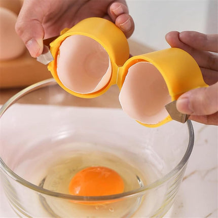 Eggshell Cutter - 3 Pieces - Egg Slicers - Stainless Steel - Eggshell Opener - Egg Beheader - Egg Topper - Egg Untopper - Egg Slicer - Egg Shell Splitters - Egg Topper - Egg Untopper - Egg Opener - Kitchen Utensils - No Dirty Hands - Raw and Cooked Eggs.