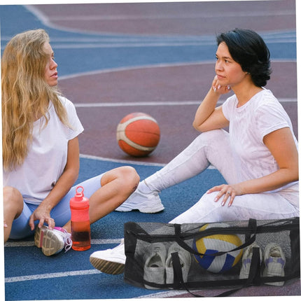 Pool Bag - Sports Bag - Gym Bag - Mesh Bag - Diving - Lightweight - Pool Bag - Foldable - Travel Bag - For Men and Women - Black.