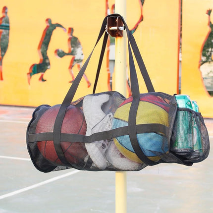 Pool Bag - Sports Bag - Gym Bag - Mesh Bag - Diving - Lightweight - Pool Bag - Foldable - Travel Bag - For Men and Women - Black.