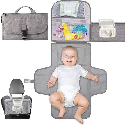 Baby Changing Mat On the Go - Changing Mat - Portable Changing Mat - Foldable - Diaper Bag - Diaper Pouch - Baby - Perfect Baby Shower Gift - Spacious & Water Resistant - Comfortable.