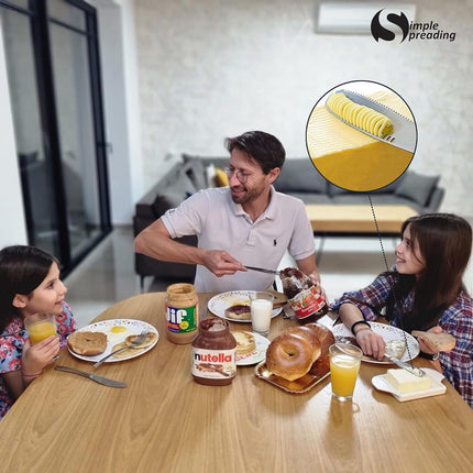 Butter Knives - 2 Pieces - Butter Knife - Spreading Knives - Small Spreading Knives - Tapas Knives - Dessert Knives - Stainless Steel - Butter - Knife - Kitchen Utensils - For Butter, Cheese, Jam, Cream - Silver.