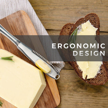 Butter Knives - 2 Pieces - Butter Knife - Spreading Knives - Small Spreading Knives - Tapas Knives - Dessert Knives - Stainless Steel - Butter - Knife - Kitchen Utensils - For Butter, Cheese, Jam, Cream - Silver.