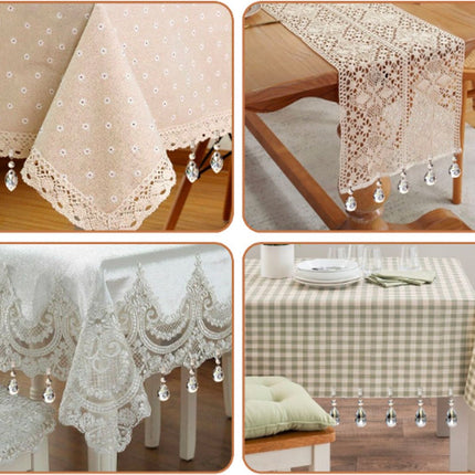 Tablecloth Weights - 8 Pieces - Tablecloth Weights - Garden Oilcloth/Tablecloth Weight Balls - Tablecloth Weighters - Weighted Tablecloth Hangers - Metal Clip - For Picnic Tables - Keep Tablecloths in Place.