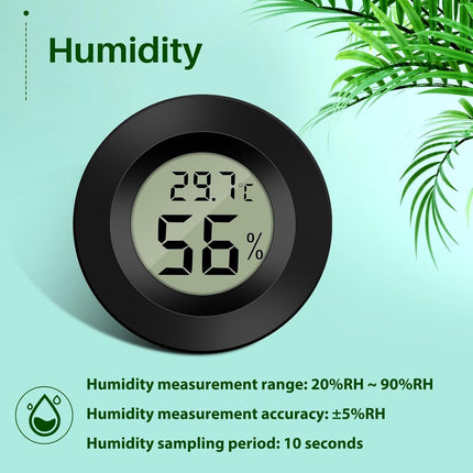 Professional Thermometer - Hygrometer - Mini - Batteries included - Indoor Hygrometer - Digital Indoor Thermometer - Garden - Garden Equipment - Universal - Practical - Durable - High quality - very suitable for Garden / daily use.