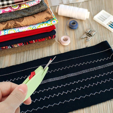 Seam Ripper - 2 Pieces - Thread Remover - For Sewing - Handy For Undoing Stitches - Removing Stitches - Sewing Accessories - Undoing Seams - Handy - Extra Sharp - For Clothing Seam Ripper - Green And Blue.
