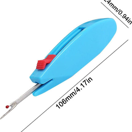 Seam Ripper - 2 Pieces - Thread Remover - For Sewing - Handy For Undoing Stitches - Removing Stitches - Sewing Accessories - Undoing Seams - Handy - Extra Sharp - For Clothing Seam Ripper - Green And Blue.