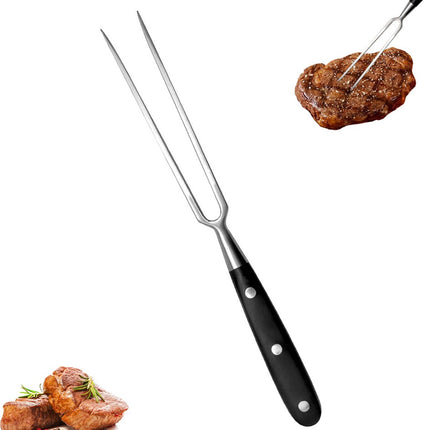 Waffle Fork - Meat Fork - Stainless Steel - Marshmallow Skewers - Serving Fork - 30 Cm - Waffle Iron Accessory - Waffle Maker Accessory - Carving Fork - Waffle Fork - Kitchen Utensils - Cooking Utensils - With Heat-Resistant Handle - For Grill Kitchen Roa.