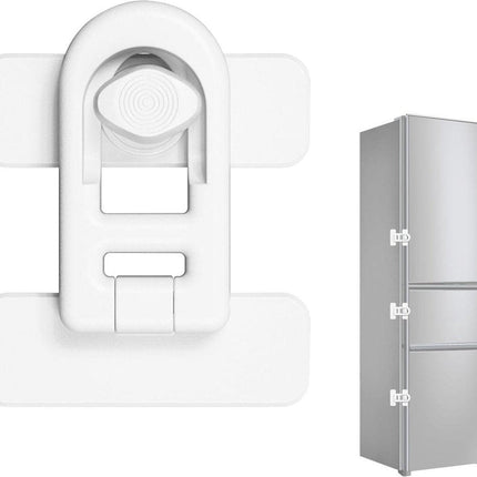 Child Locks for Cabinets - Child Security - Child Lock for Cabinet - Refrigerator Locks - Baby Safety Oven Door Lock - For Kitchen Cabinets, Appliances, Wardrobes, Refrigerator and Oven - White - 1 Piece.