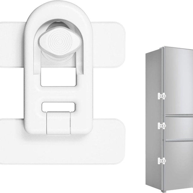 Child Locks for Cabinets - Child Security - Child Lock for Cabinet - Refrigerator Locks - Baby Safety Oven Door Lock - For Kitchen Cabinets, Appliances, Wardrobes, Refrigerator and Oven - White - 1 Piece.
