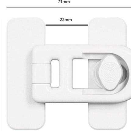 Child Locks for Cabinets - Child Security - Child Lock for Cabinet - Refrigerator Locks - Baby Safety Oven Door Lock - For Kitchen Cabinets, Appliances, Wardrobes, Refrigerator and Oven - White - 1 Piece.