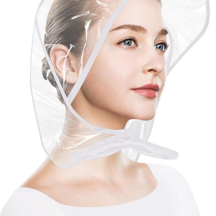 Waterproof Hat - 2-Piece - Portable Rain Cover - Protect Your Hair - Rain Hat - Head Umbrella - Foldable - Rain - Rainproof - Outdoor - White and Black - for Festival / Halloween / World Cup / King's Day / Daily / Travel / Camping / Concert.