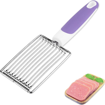 Egg Slicer - Professional Lunch Meat Slicer - Multifunctional Boiled Egg Slicer - Potato Slicer - Tomato Slicer - Ham Slicer - Fruit Slicer - Mushroom Slicer - robust - stainless steel.
