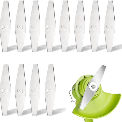 12 Pieces - Grass Trimmers Replacement Blade - 15cm General - Grass Trimmer - Brushcutter - Replacement Blades - Replacement Small Blades - Metal Grass Trimmer - Accessories - Blades - Small Blades - Suitable For All Common Lawn Mowers, Brushcutters and B.