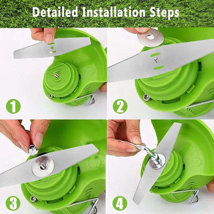 12 Pieces - Grass Trimmers Replacement Blade - 15cm General - Grass Trimmer - Brushcutter - Replacement Blades - Replacement Small Blades - Metal Grass Trimmer - Accessories - Blades - Small Blades - Suitable For All Common Lawn Mowers, Brushcutters and B.