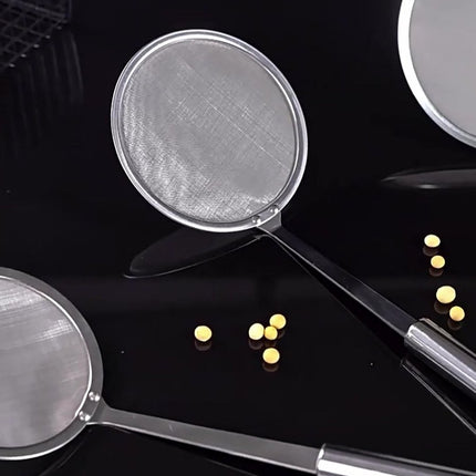 Skimmer - 2 Pieces - Deep-frying Spoon - Deep-frying Scoop - Food Sieve - Skimmer Spoon - Colander Spoon - Draining Potatoes/Vegetables/Pasta - Cooking Supplies - Kitchen Tools - Skimmer Spoon - Sieve - Colander - Hanging - With Handle - ø14 cm - Stainles.