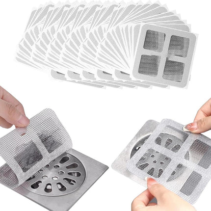 Insect Screen Repair Set - 50 Sheets - Self-Adhesive - Insect Screen Repair Tape Pieces - 10cm x 10cm - Window Screen - Repair Fly Screen - Insect Screen Tools - For Repairing Windows and Doors - Fiberglass - Sink Accessories - Kitchen - Bathroom.