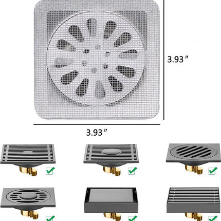 Insect Screen Repair Set - 50 Sheets - Self-Adhesive - Insect Screen Repair Tape Pieces - 10cm x 10cm - Window Screen - Repair Fly Screen - Insect Screen Tools - For Repairing Windows and Doors - Fiberglass - Sink Accessories - Kitchen - Bathroom.