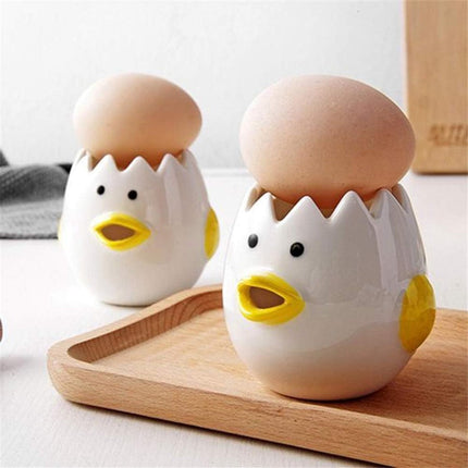 Egg separator - Creative egg separator - Professional Egg Separator - Efficient Egg Separator - Egg Yolk Separator - Separating Eggs - Egg Splitter - Egg - Egg Yolk Separator - for Baking Cakes - funny for kitchen, bakery, camping (yellow) - 1 piece.