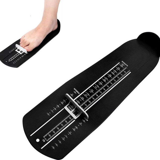 Shoe Size Meter - Foot Measuring Tool - Measuring Feet - Universal Measuring System - Child Shoe Size Meter - Shoe Measuring Tool - Measurement - Children and Adults - Find the Perfect Fit - Measurement Chart - Up to 31 cm - Shoe Size 19 - 48 - Black.
