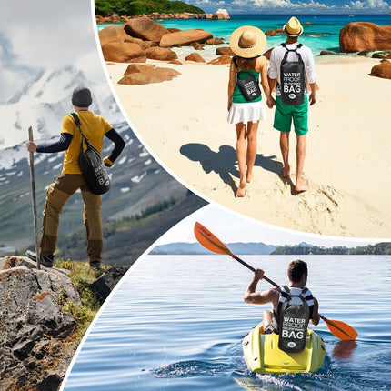 Drybag - 10 L - Professional Waterproof Bag - Storage Bag - Outdoor Bag - Outdoor Bag - Beach Bag - Waterproof Dry Bag with Shoulder Strap - Waterproof - High Quality - Black - Very suitable for Outdoor / Vacation / Travel / Swimming / Camping.