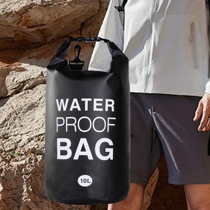 Drybag - 10 L - Professional Waterproof Bag - Storage Bag - Outdoor Bag - Outdoor Bag - Beach Bag - Waterproof Dry Bag with Shoulder Strap - Waterproof - High Quality - Black - Very suitable for Outdoor / Vacation / Travel / Swimming / Camping.