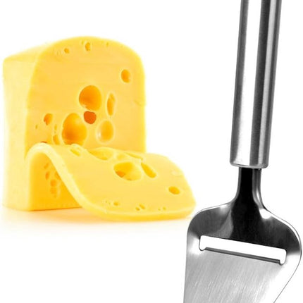 Cheese Slicer - Professional Cheese Slicer - Multifunctional Cheese Slicer - Hard Cheese Slicer - Soft Cheese Slicer - High-quality Vegetable Cheese Slicer and Paring Knife - Kitchen Utensils - Kitchen Accessories - Wall Mountable - Stainless Steel - Silv.