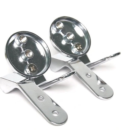 Toilet Seat Hinges Fittings - Mounting Set for Wooden, Resin, and MDF Toilet Seats.